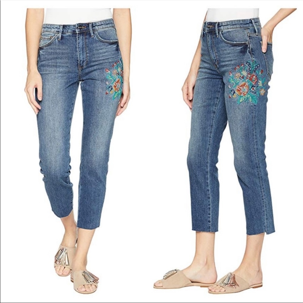 NWT Sam Edelman boho embroidered jeans